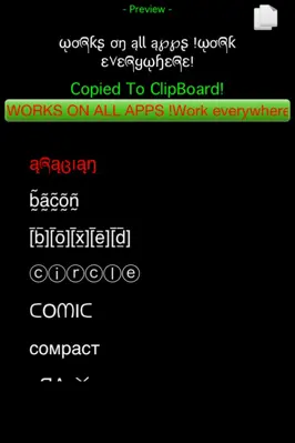 Hybrid Fonts android App screenshot 3